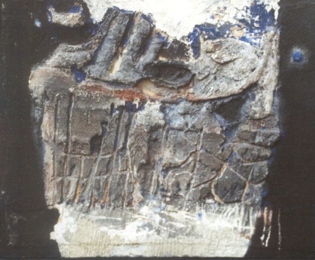 Jaap Wagemaker | A landscape, mixed media on canvas, 25.1 x 29.9 cm, signed on the stretcher and dated 1958 on the reverse