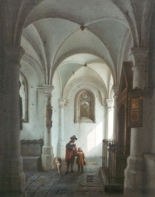 Haanen G.G.  | A Church Interior, oil on panel 49.6 x 39.6 cm, signed l.l. and dated '1833 Ut.t.'