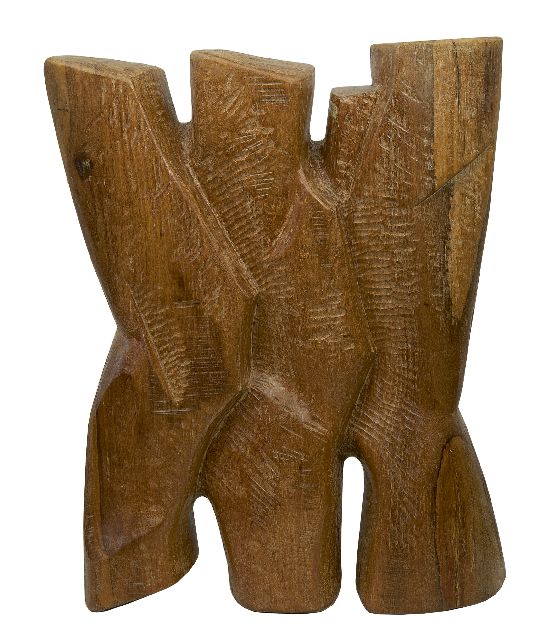 Dolf Breetvelt | Threeness, wood, 60.5 x 47.0 cm, signed on the back