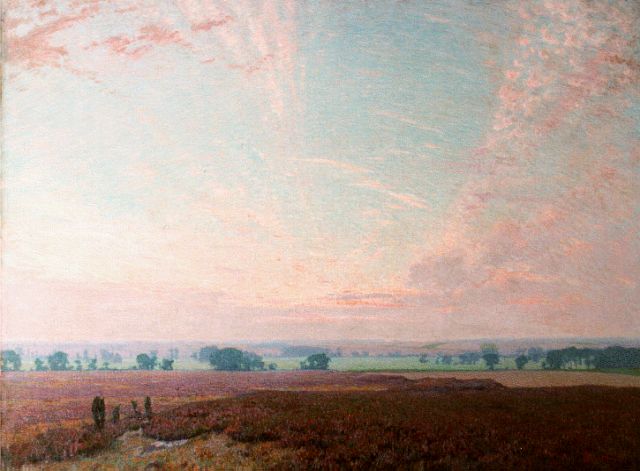 Johan Meijer | Evening twilight, oil on canvas, 115.0 x 155.0 cm, signed l.r.