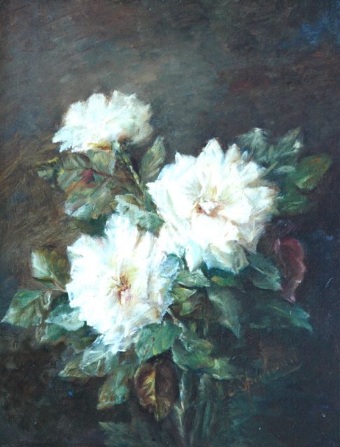 Speelman S.B.  | Tea roses, oil on panel 45.2 x 35.0 cm, signed l.r.