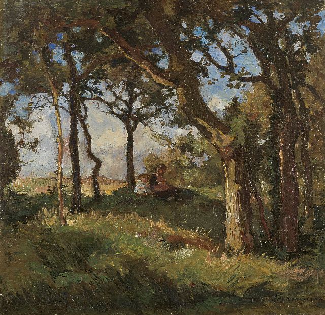 Johannes Evert Akkeringa | A dune landscape, oil on canvas, 29.0 x 30.0 cm, signed l.r.