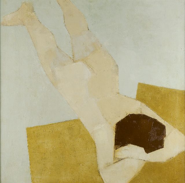 Koos Wassenaar | A nude, oil on canvas, 80.2 x 80.3 cm, signed l.r. with monogram