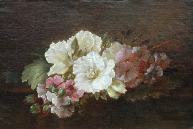 Frederika Breuer-Wikman | Flowering branches of azalea, oil on canvas, 30.4 x 45.1 cm, signed l.r.
