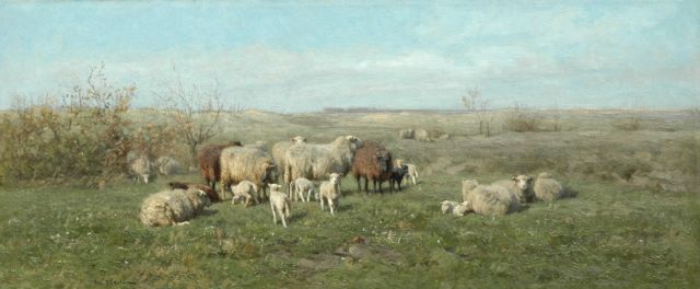 Meulen F.P. ter | Spring, oil on canvas 39.0 x 91.7 cm, signed l.l.