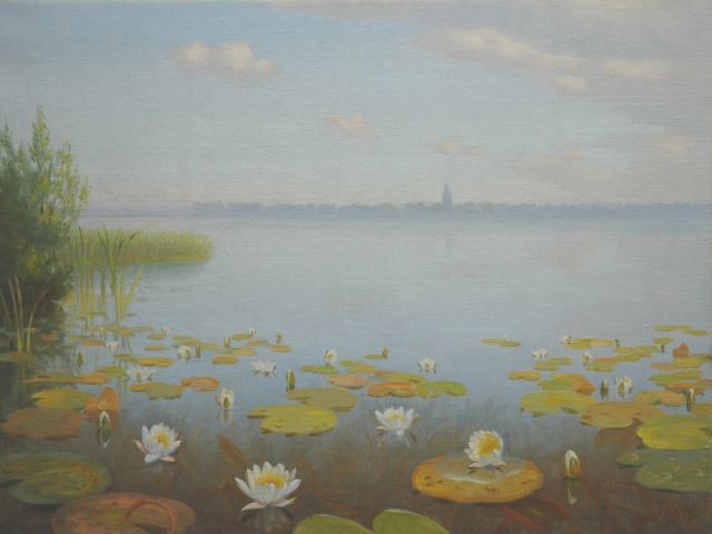 Smorenberg D.  | Loosdrecht, oil on canvas 40.3 x 53.0 cm, signed l.r. and dated 1953 on the reverse