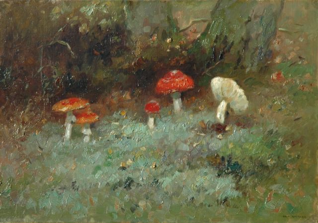 Aris Knikker | A still life of the forest ground, oil on canvas, 35.2 x 50.3 cm, signed l.r.