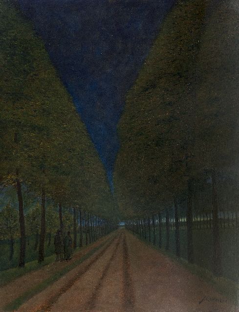 Lodeizen J.  | The road, oil on board 90.0 x 70.0 cm, signed l.r.