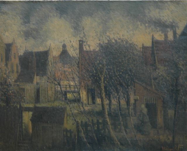 Daalhoff H.A. van | A village, oil on canvas 63.5 x 78.7 cm, signed l.r.