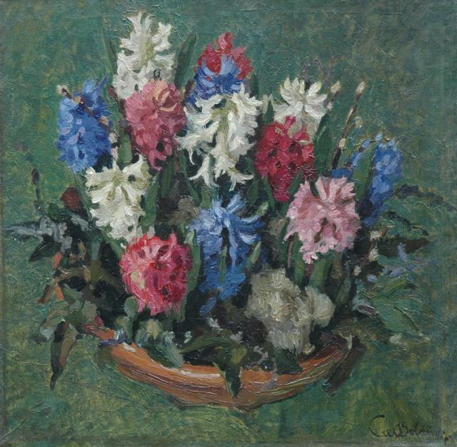 Cees Bolding | Hyacinths, oil on canvas, 57.0 x 57.5 cm, signed l.r.