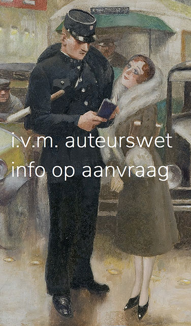 Herman Berserik | Gesprek aan de Waal (Conversation by the river Waal), acrylic on panel, 29.5 x 37.5 cm, signed l.r. and dated '93