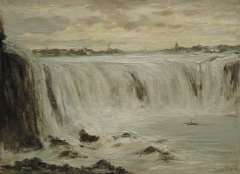 Apol L.F.H. - The Niagara falls, oil on canvas 30.3 x 40.5 cm, signed l.r.