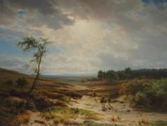 Lieste C. - Heathland near Oosterbeek, oil on panel 70.9 x 95.2 cm, signed l.l.
