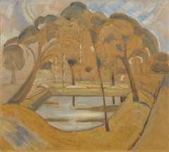 Heemskerck van Beest J.B. van - Parcview, Domburg, oil on board 45 x 51 cm, painted ca. 1911