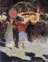 Sluijters J.C.B. - Kermesse à la Porte Maillot, Parijs, oil on canvas 35 x 27.3 cm, signed l.l. and painted circa 1908