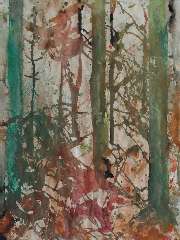 Jordens J.G, - Fir wood, watercolour on paper 64.2 x 47.6 cm, signed u.r. (double) and dated '85