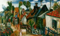 Velde G. van - A village, oil on canvas 45.3 x 65.8 cm, signed l.l.