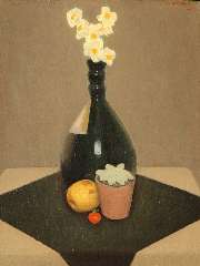 Wittenberg J.H.W. - A still life daffodils in a bottle (designed by Jac. Jongert), oil on panel 38.2 x 29.9 cm, signed u.r. and dated 1925