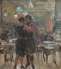 Israels I.L. - The café Scala, The Hague, oil on canvas 65 x 58 cm, signed l.r. and painted between 1927-1934