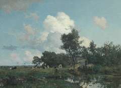 Tholen W.B. - A summer landscape, oil on canvas 75 x 99.5 cm, signed l.l.