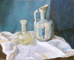 Sluijters jr. J. - Still life with a jug and a vase, oil on canvas 50.3 x 60.2 cm, signed u.l. and dated 1939