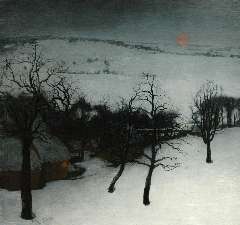 Saedeleer V. de - A winter landscape, olie op doek 126 x 131 cm, signed l.l. and dated 1931