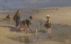 Blommers B.J. - The young navigators, oil on canvas 67 x 103.3 cm, signed l.r.