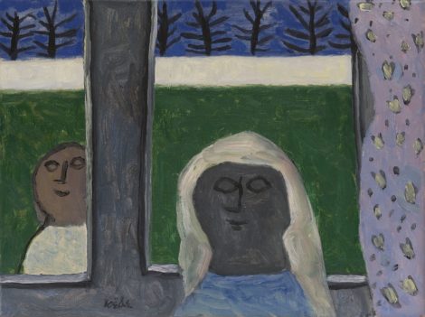 Roëde J. - Inside and outside, oil on canvas 44,7 x 60,1 cm, l.l.