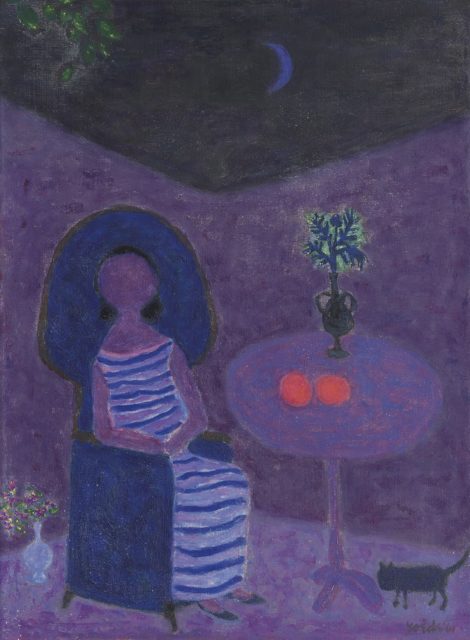 Roëde J. - Seated women at a table, oil on canvas 61 x 45 cm, l.r. and dated '61