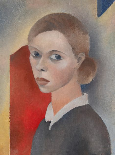 Anne Maria Blaupot ten Cate - A self portrait, oil on canvas 47.9 x 36.3 cm 