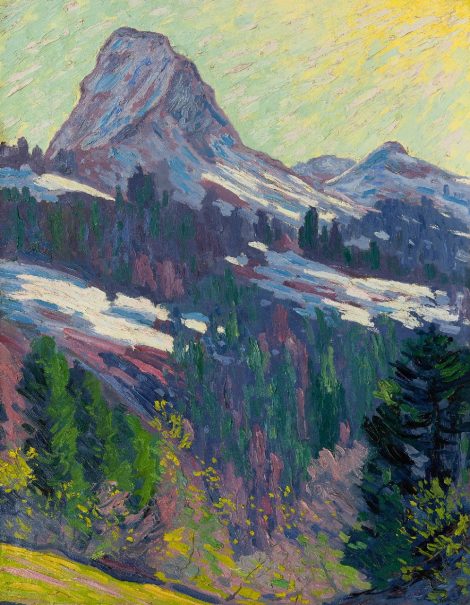 Dirk Filarski - Dent de Jaman near Montreux, oil on canvas 69.9 x 54.8 cm, signed l.r. and dated '12